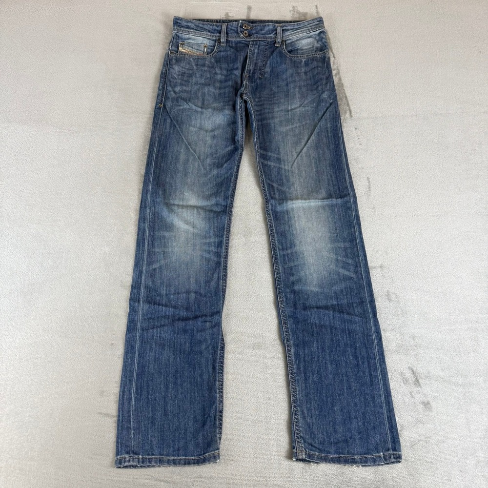 Diesel Kids Riang J SP1 Jeans Boys 14 Blue Stretch Distressed Straight 00KXABI